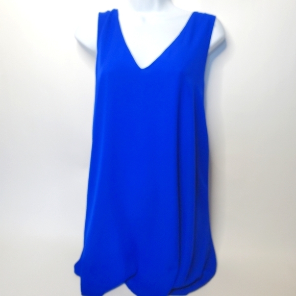 Lulus Women's Size Medium Dress Royal Blue Criss Cross Back - Picture 1 of 5